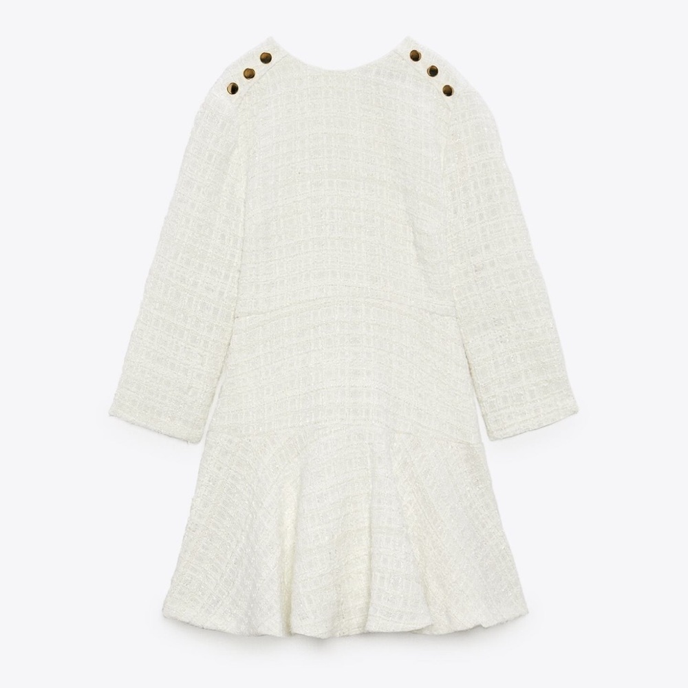 Zara | Textured Short Tweet Dress